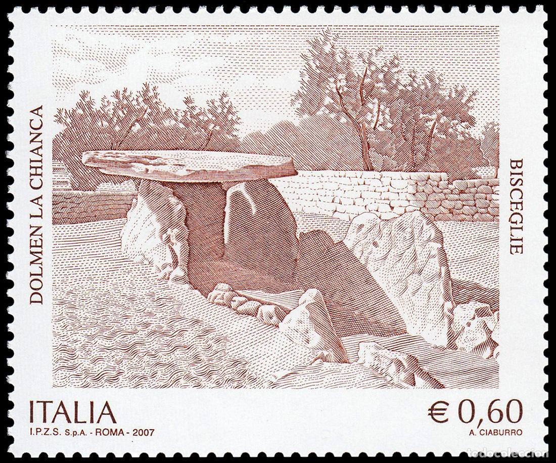 Selos: Italia Italy 2943 2007 Patrimonio Art&iacute;stico y Cultural Dolmen la Chianca Bisceg