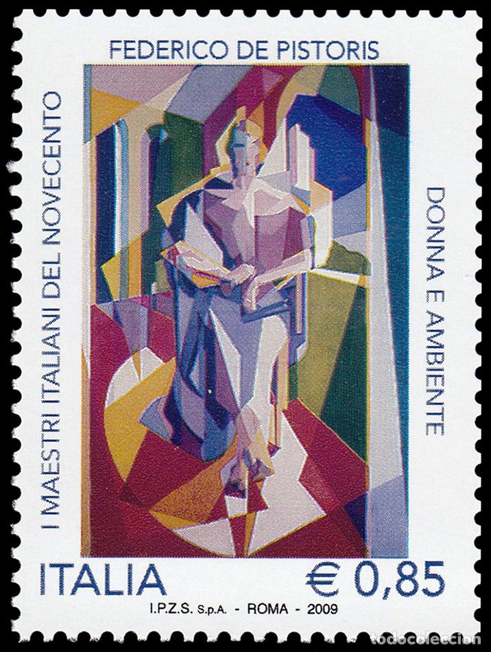 Sellos: Italia Italy 3116 2009 Personalidades Artistas italianos del siglo XX Mujer y Am