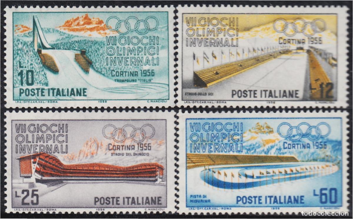 Selos: Italia Italy 720/23 1956 Juegos Ol&iacute;mpicos de Cortina de AmpezzoMNH