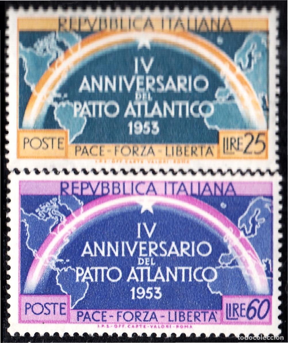 Selos: Italia Italy 660/61 4to aniversario de la firma del Pacto Atl&aacute;nticoMNH
