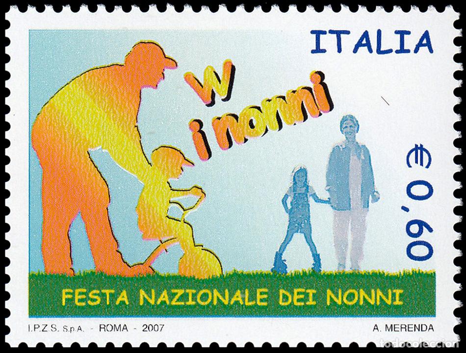 Selos: Italia Italy 2962 2007 Fiesta Nacional de los abuelos MNH