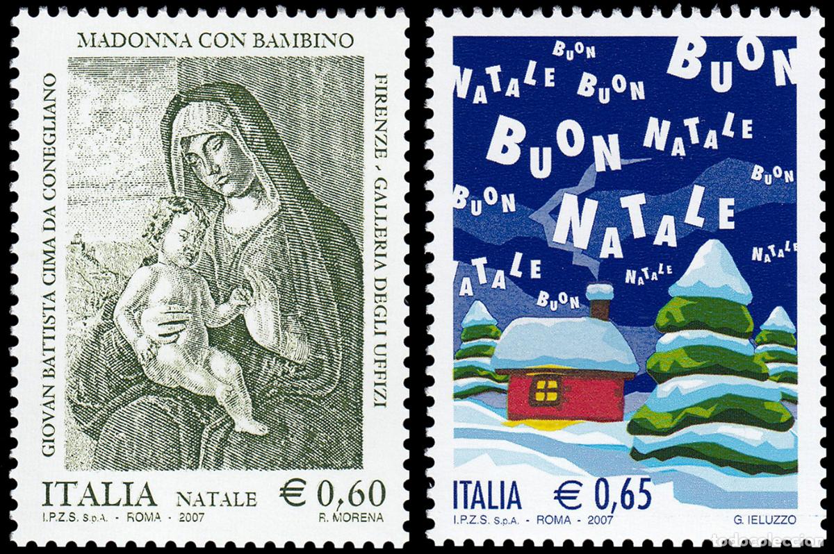 Selos: Italia Italy 2970/71 2007 Navidad MNH