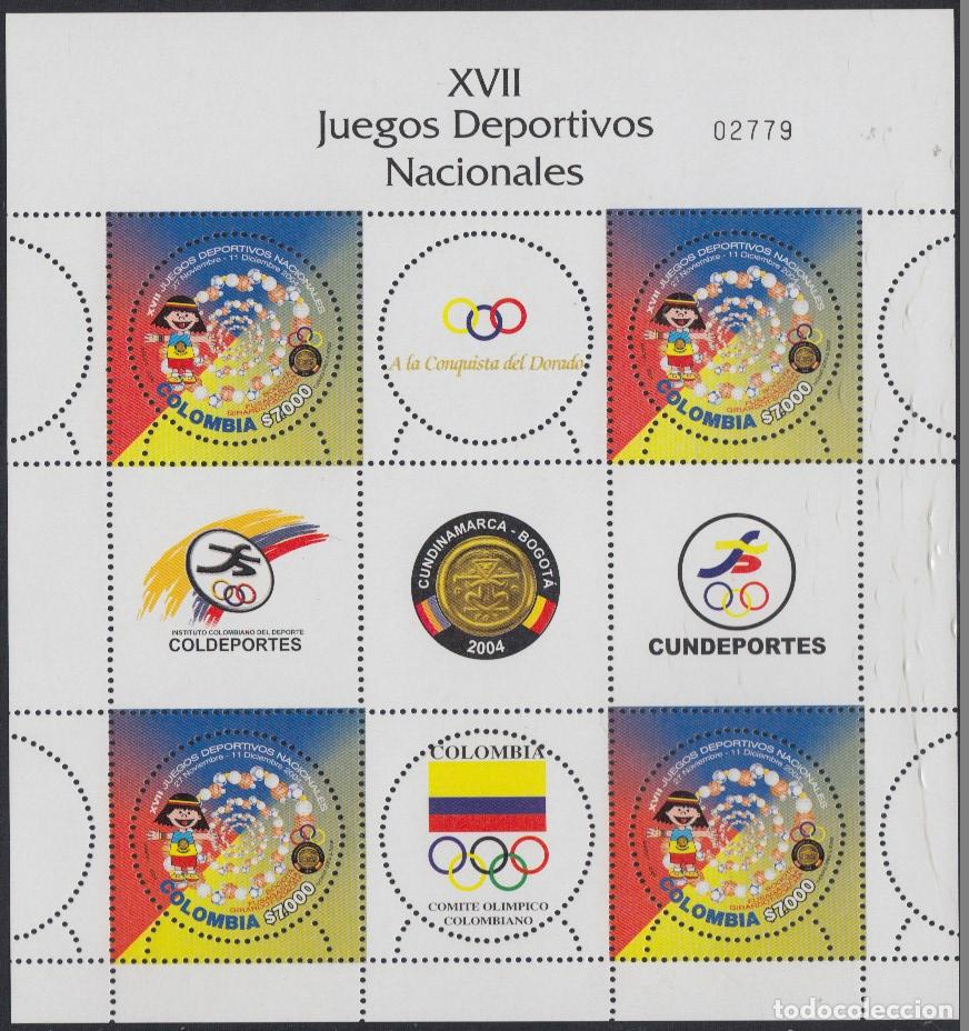 Selos: Colombia MP 1307 2004 XVII Juegos deportivos Nacionales MNH