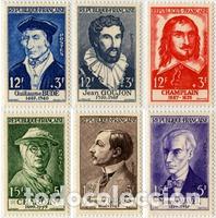Selos: France Francia N&ordm; 1066/71 1956 Celebridades del S.XV AL S.. XX Lujo