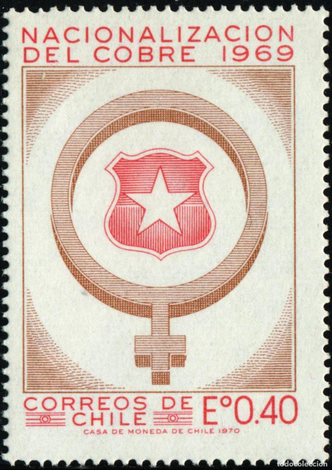 Sellos: VAR3/S Chile 356 1970 Minas MNH