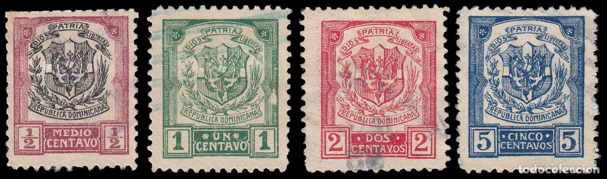 Sellos: Rep. Dominicana 203/06 1922-27 serie corriente sin sobrecarga Usados