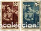 Sellos: France Francia N&ordm; 386/87 1938 Para erigir un monumento a la infanter&iacute;a Lujo