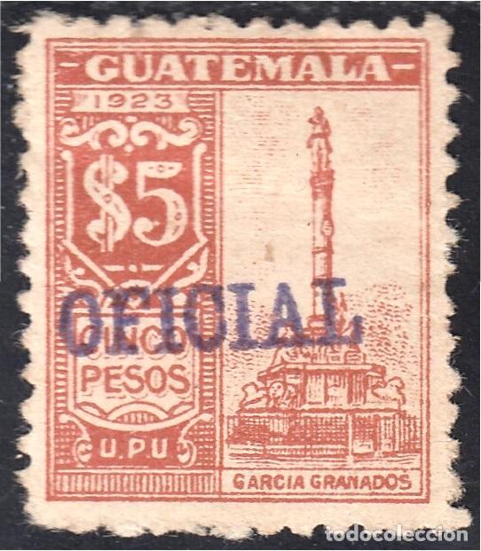 Francobolli: Guatemala Timbres de Servicio 42 1924 Monumento Garc&iacute;a Granados MH