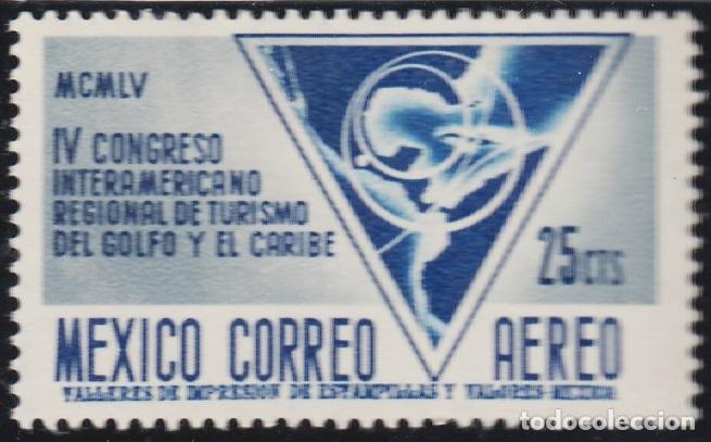 Timbres: Mexico A- 200 1956 IV Congreso Interamericano regional del turismo del Golfo y e