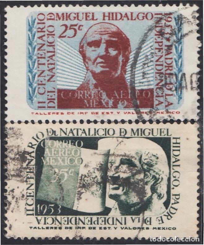 Selos: Mexico A- 182/83 1953 Don Miguel Hidalgo usados