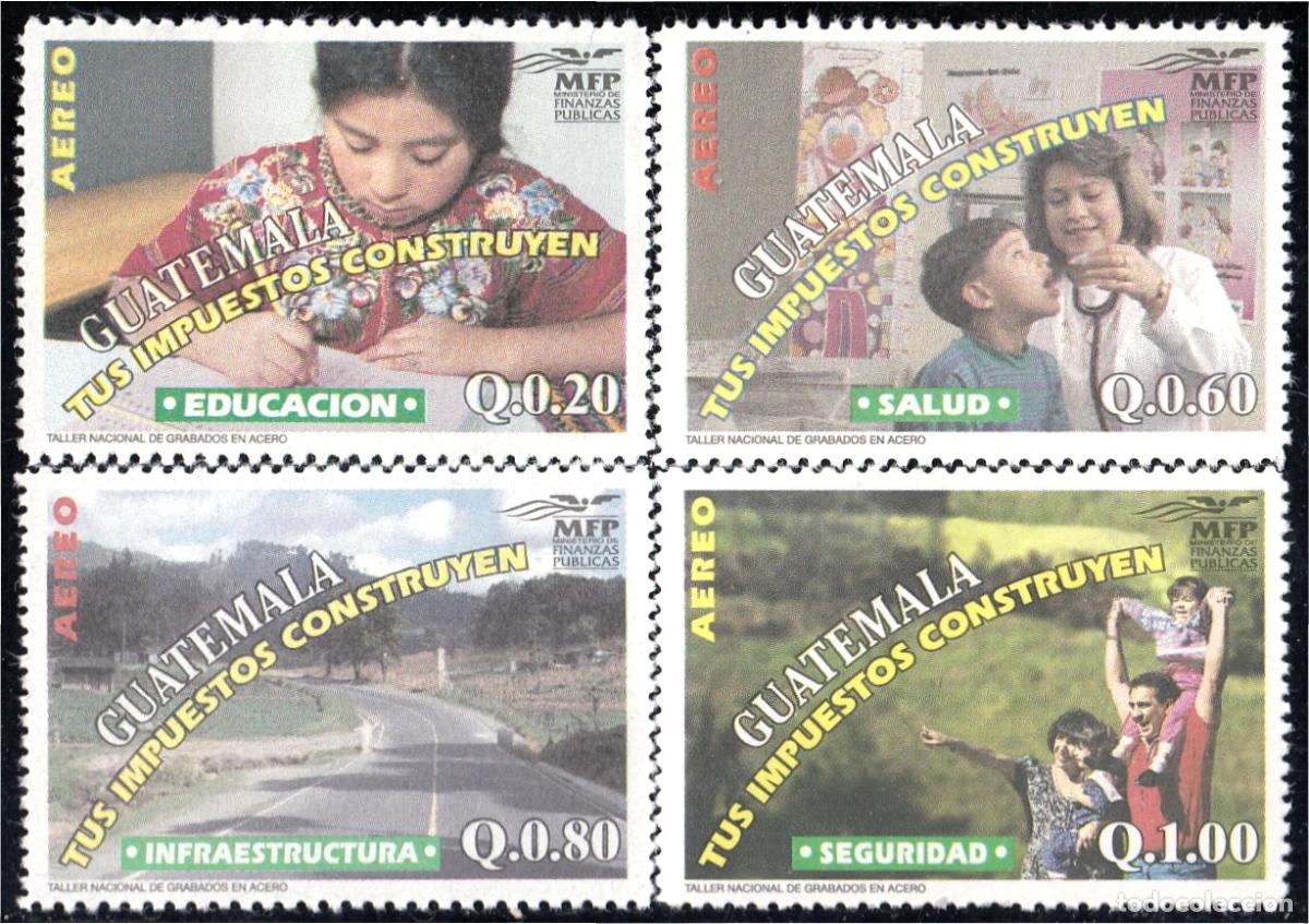 Selos: Guatemala A- 865/68 1997/98 Ministerio de finanzas p&uacute;blicas MNH