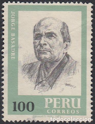 Sellos: Per&uacute; 730 1982 Jorge Basadre Usado - Foto 1