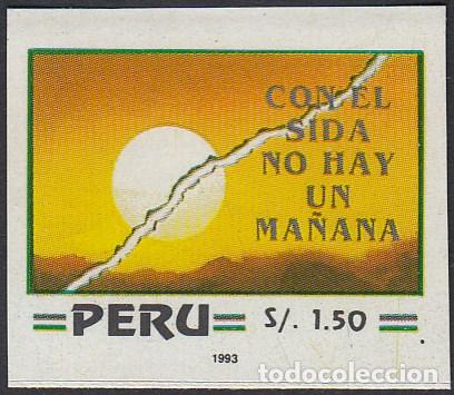 Sellos: Per&uacute; 1009 1993 Jornada Mundial de lucha contra el SIDA Sin dentar