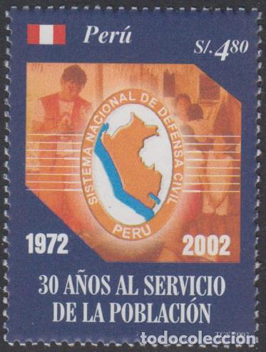 Sellos: Per&uacute; 1356 2004 Sistema Nacional de Defensa Civil MNH