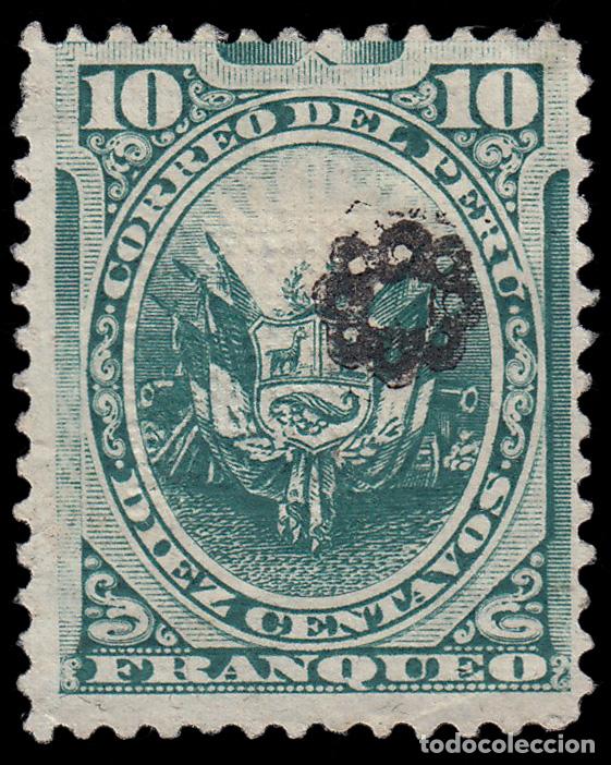 Sellos: Per&uacute; Ancachs 3a 1884 Sellos de 1874-84 con sobrecarga MH