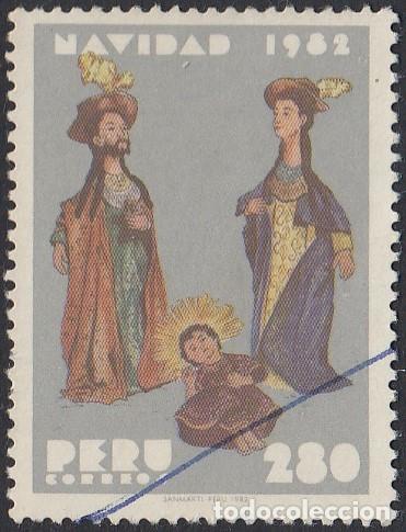 Sellos: Per&uacute; 740 1982 Navidad Usado - Foto 1