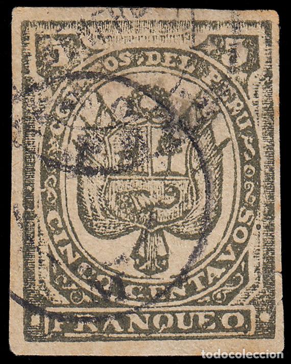 Selos: Per&uacute; Arequipa 11 1885 Escudos en relieve Usados