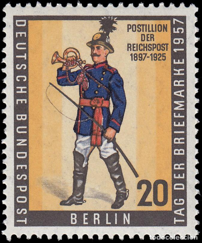 Briefmarken: Alemania Berl&iacute;n 156 1957 D&iacute;a del sello MNH