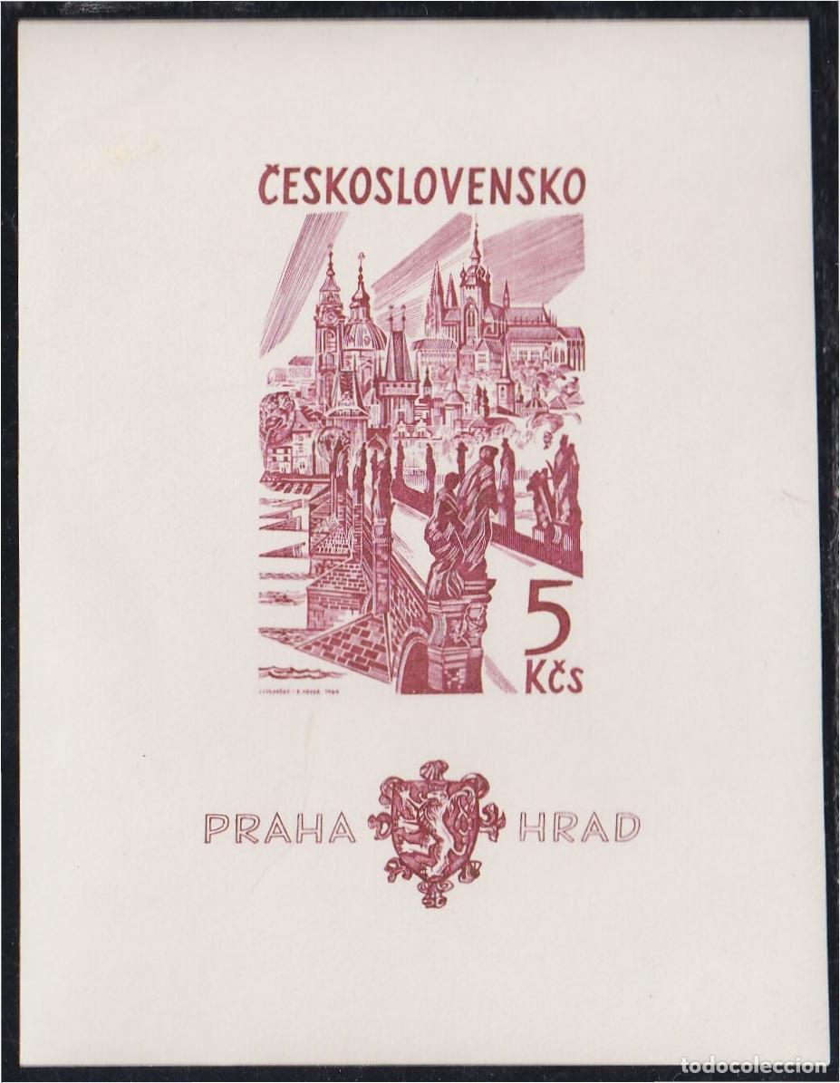 Selos: Checoslovaqu&iacute;a HB 24 1964 Milenario del castillo de Praga MH