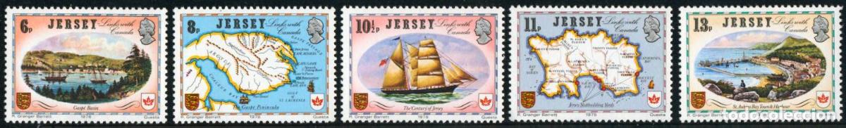 Francobolli: BA2/S Jersey N&ordm; 174/78 1978 Capex 78 jornadas con Canada-mapas y pinturas-Luj