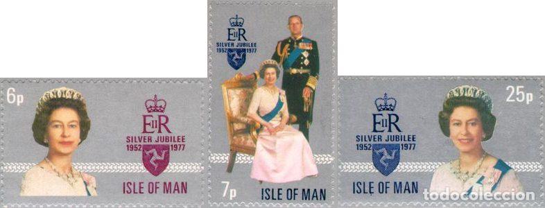 Stamps: VAR2/S Man (isla de) N&ordm; 85/87 1976 25&ordm; Aniv. de la coronaci&oacute;n de Isabel II