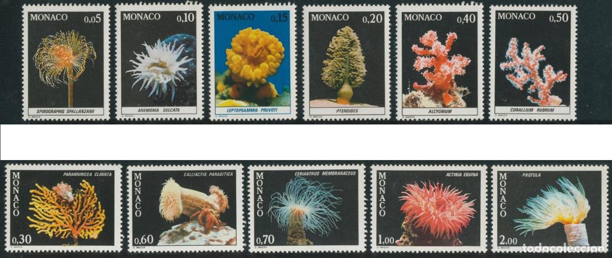 Stamps: FL2/S Monaco N&ordm; 1253/63 1980 Serie-Fauna del Mediterr&aacute;neo-Lujo