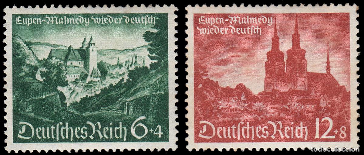 Selos: Alemania Imperio Germany 673/74 1940 Reintegraci&oacute;n de los territorios de Eupen,