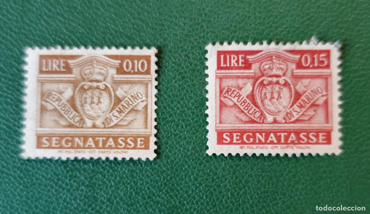 Selos: SELLO SAN MARINO 1945 ESCUDO DE ARMAS TASA