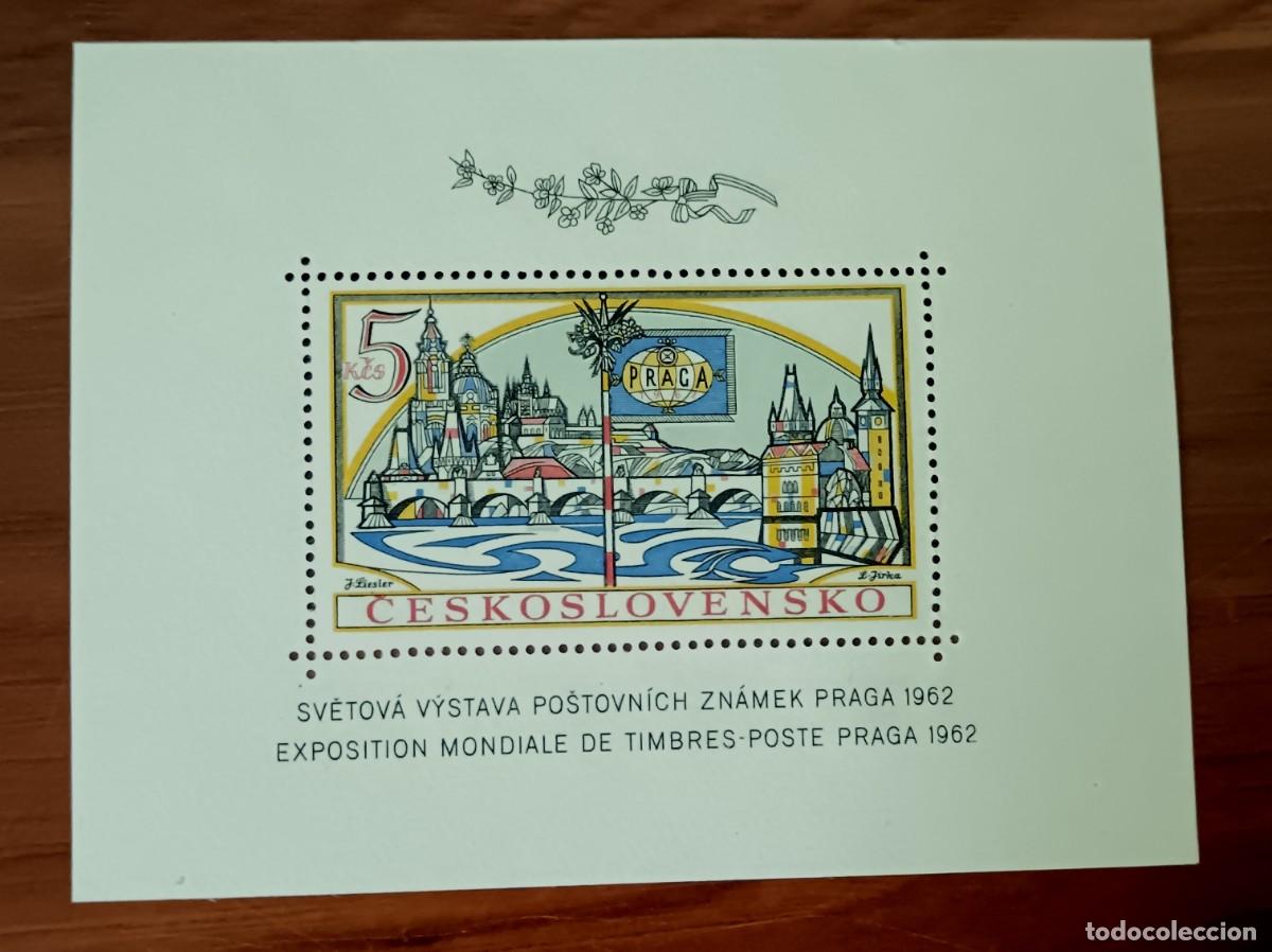 Selos: SELLO CHECOSCOLOVAQUIA EXPOSICI&Oacute;N MUNDIAL DE SELLOS PRAGA A&Ntilde;O 1962 9,8X7,5 CM.