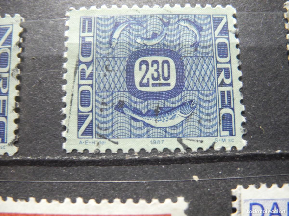 Sellos: Dinamarca 1987. Yvert: 919. Ornamento de peces. Usado. - Foto 1