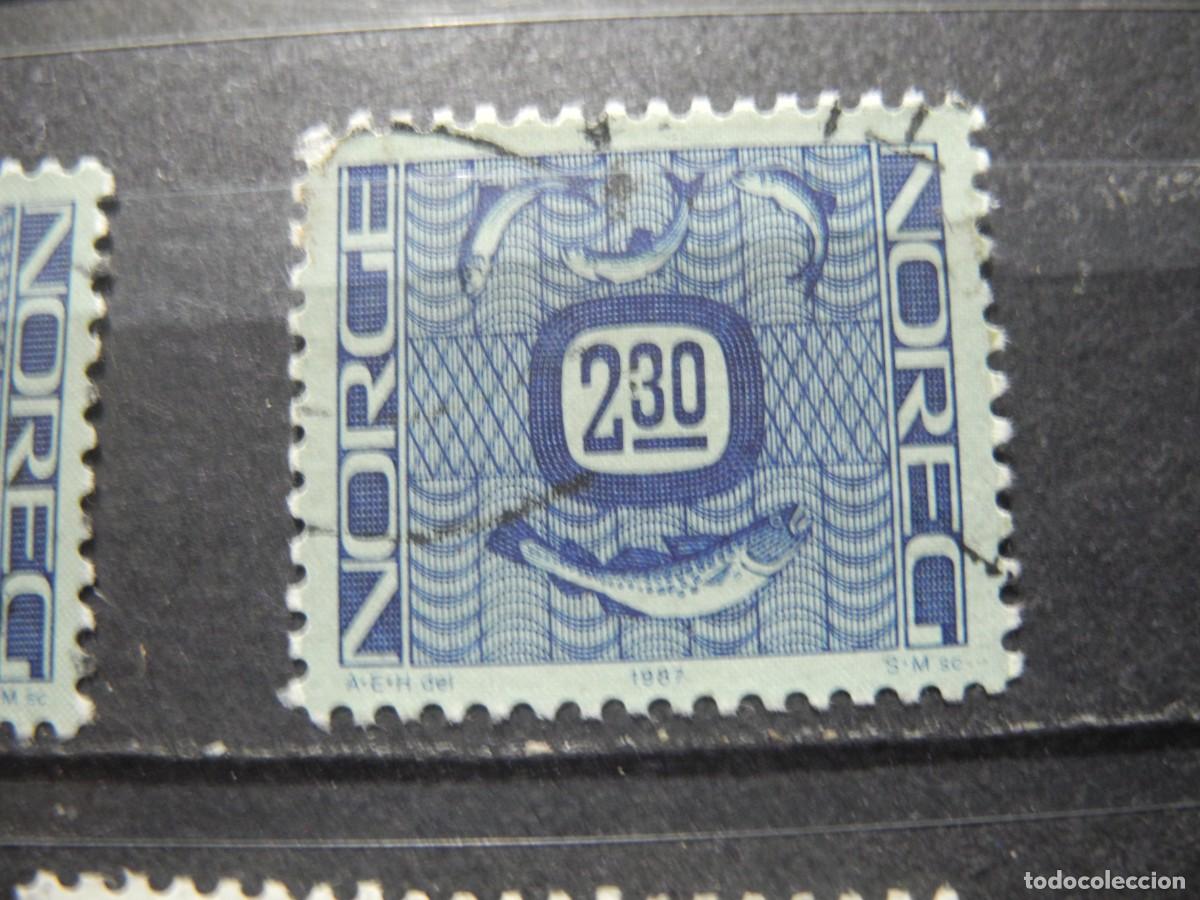 Sellos: Dinamarca 1987. Yvert: 919. Ornamento de peces. Usado. - Foto 1