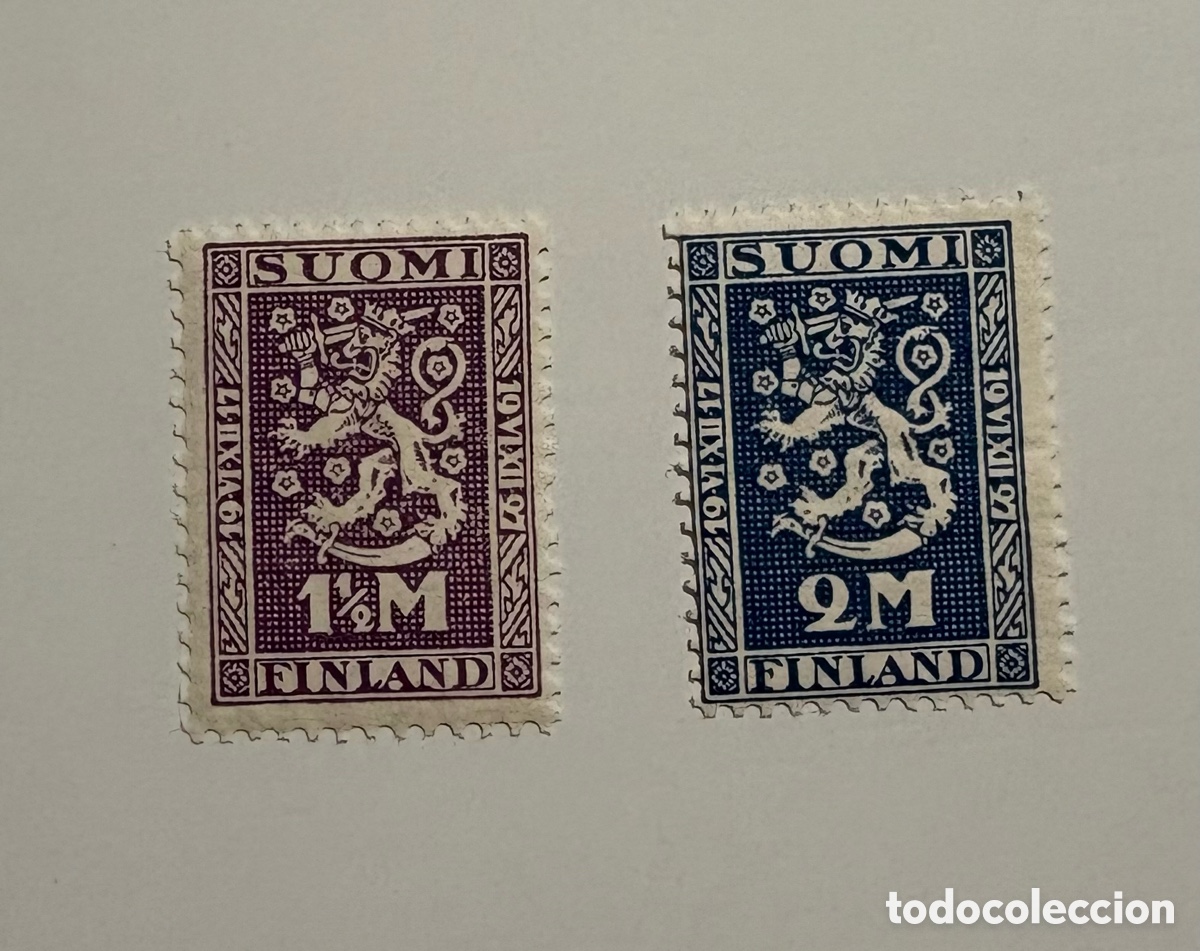 Stamps: Sellos nuevos Suomi Finlandia 1927