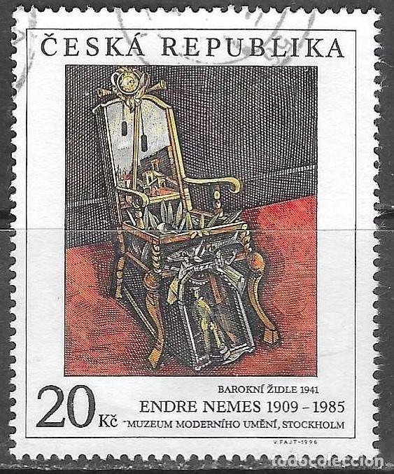 Selos: SELLO USADO DE R.CHECA 1996, YT 122