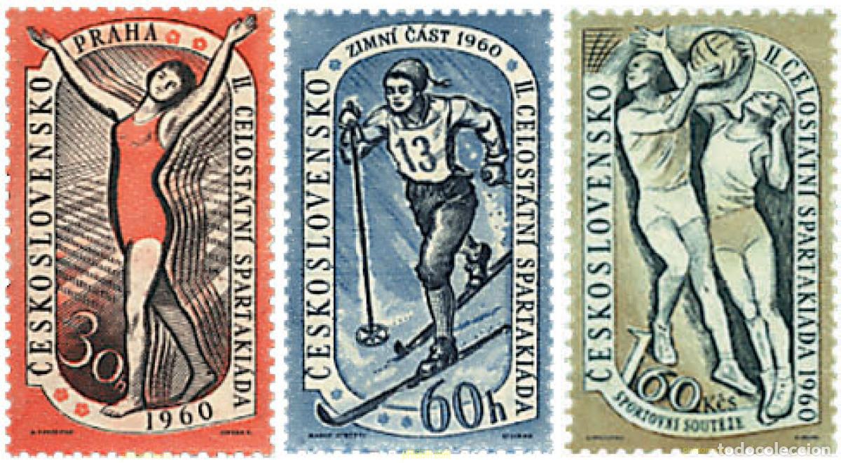 Stamps: 259616 HINGED CHECOSLOVAQUIA 1960 2 SPARTAKIADA NACIONAL