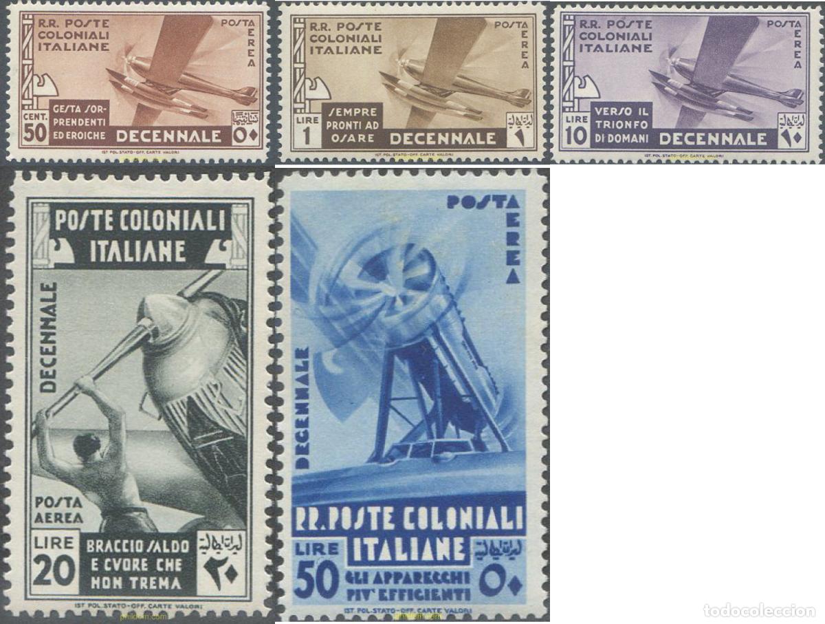 Briefmarken: 657128 HINGED COLONIAS ITALIANAS 1933 10 ANIVERSARIO DE LA MARCHA HASTA ROMA