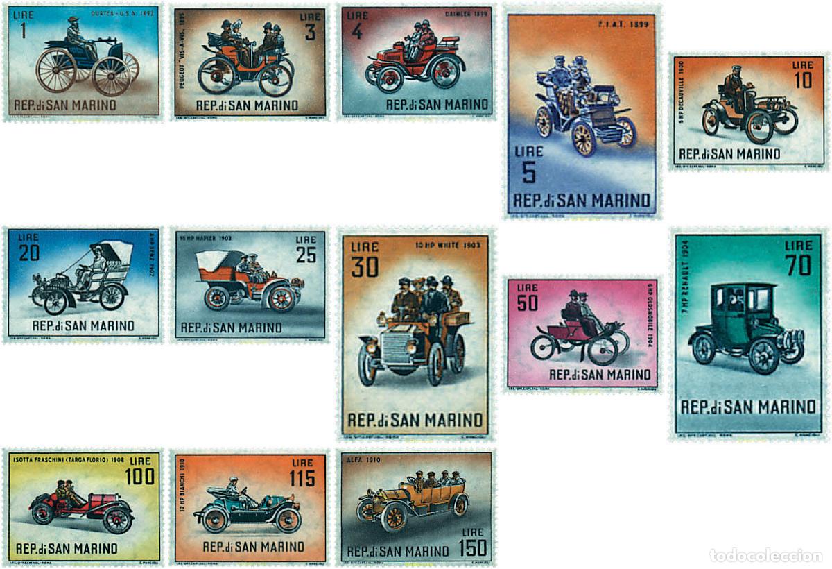 Briefmarken: 595171 MNH SAN MARINO 1962 HISTORIA DEL AUTOMOVIL