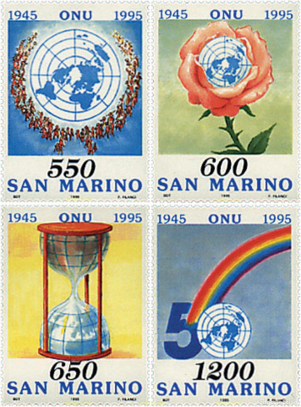 Briefmarken: 93190 MNH SAN MARINO 1995 50 ANIVERSARIO DE LA ONU