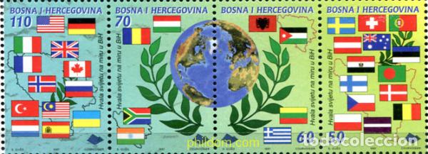 Stamps: 113848 MNH BOSNIA-HERZEGOVINA 1997 DIA MUNDIAL DE LA PAZ
