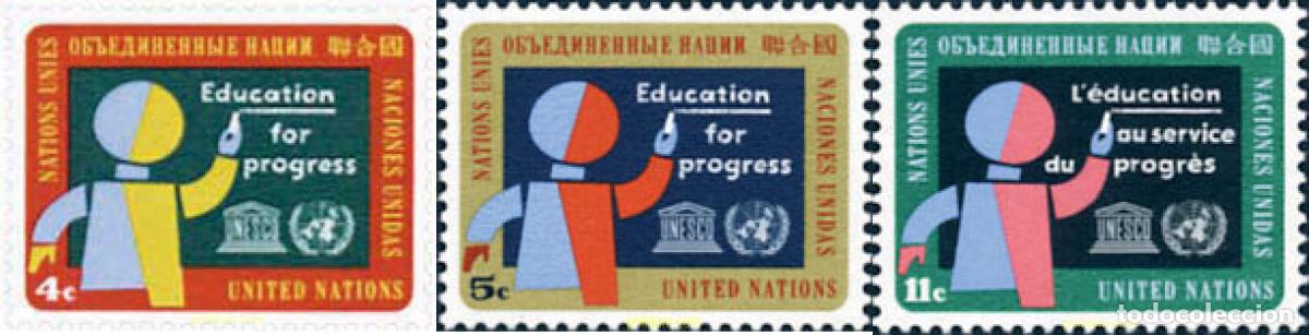 Stamps: 126981 MNH NACIONES UNIDAS. Nueva York 1964 EDUCACION Y PROGRESO