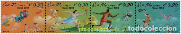 Stamps: 136860 MNH SAN MARINO 2004 28 JUEGOS OLIMPICOS DE VERANO ATENAS 2004