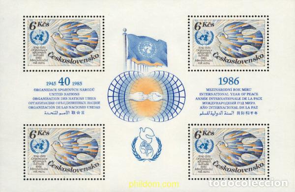 Stamps: 137311 MNH CHECOSLOVAQUIA 1985 40 ANIVERSARIO DE LA ONU