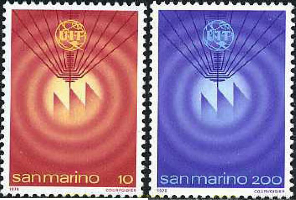 Briefmarken: 141057 MNH SAN MARINO 1978 ADHESION DE SAN MARINO A LA U.I.T.