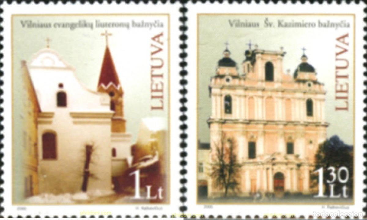 Sellos: 164268 MNH LITUANIA 2005 EDIFICIOS RELIGIOSOS - Foto 1