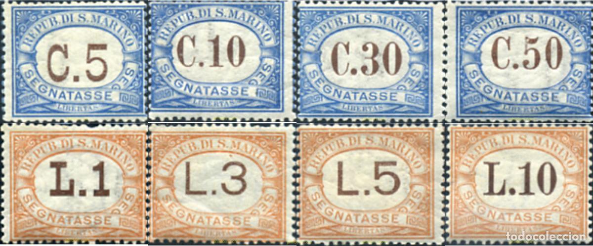 Timbres: 360051 HINGED SAN MARINO 1897 CIFRA