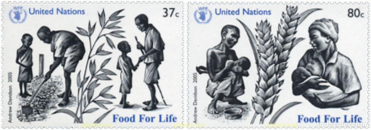 Timbres: 172506 MNH NACIONES UNIDAS. Nueva York 2005 ALIMENTOS PARA VIVIR