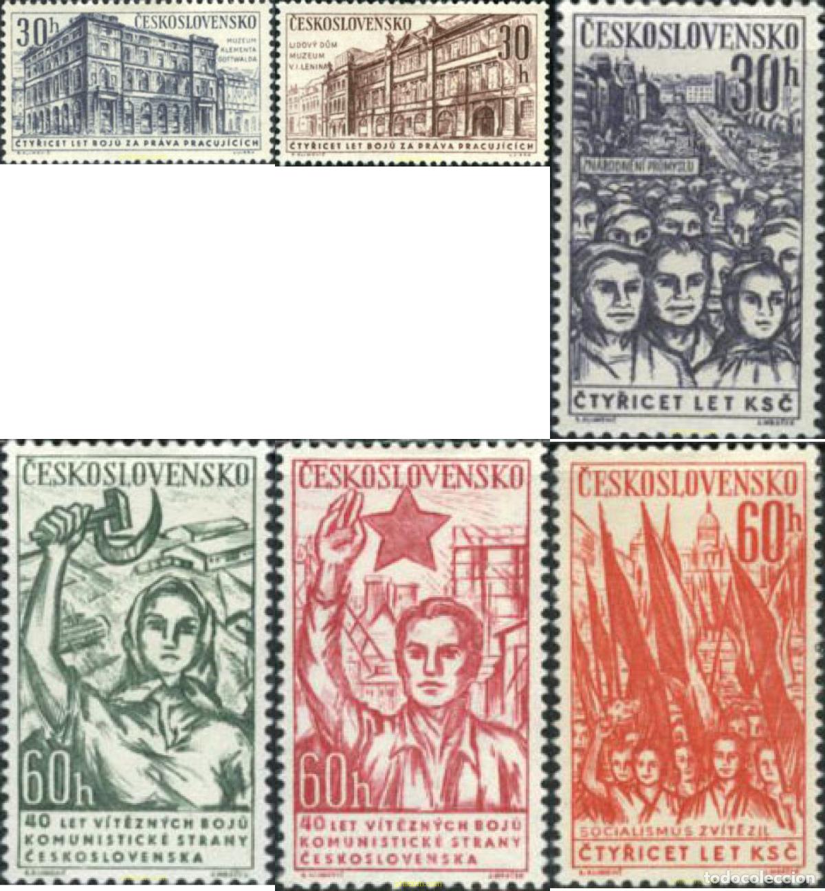 Selos: 200184 HINGED CHECOSLOVAQUIA 1961 40 ANIVERSARIO DEL PARTIDO COMUNISTA