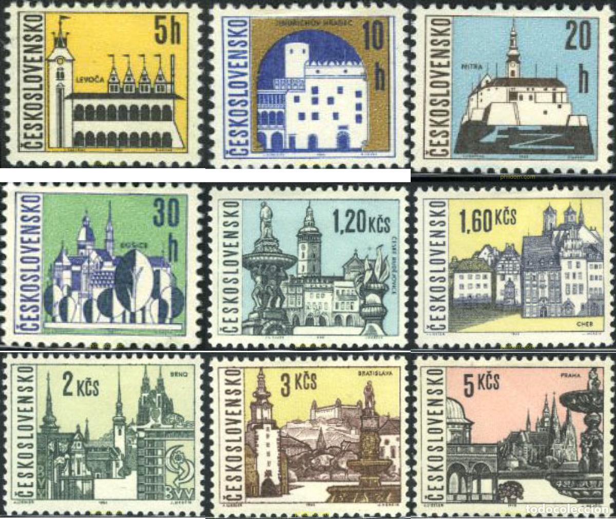 Timbres: 200248 HINGED CHECOSLOVAQUIA 1965 CIUDADES