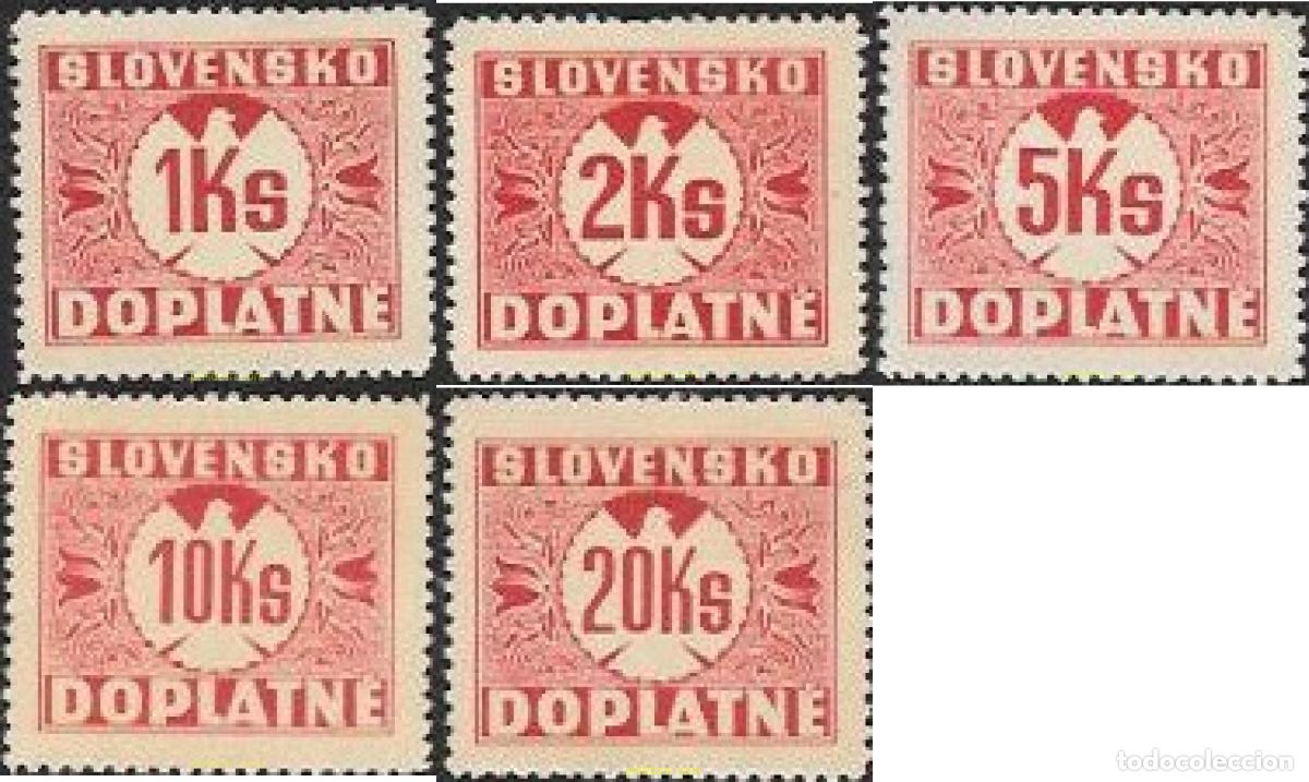 Selos: 652245 HINGED ESLOVAQUIA 1939 MOTIVOS VARIOS
