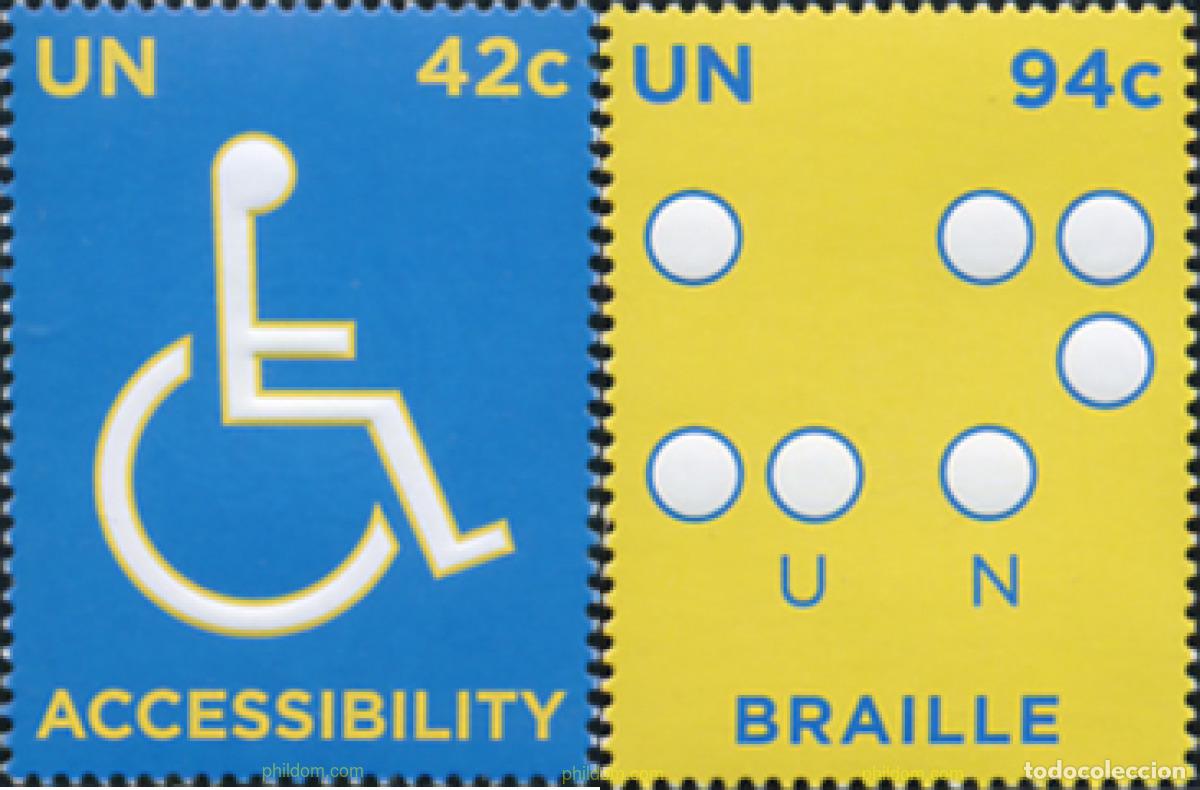 Selos: 215442 MNH NACIONES UNIDAS. Nueva York 2008 DERECHOS DE LOS DISCAPACITADOS