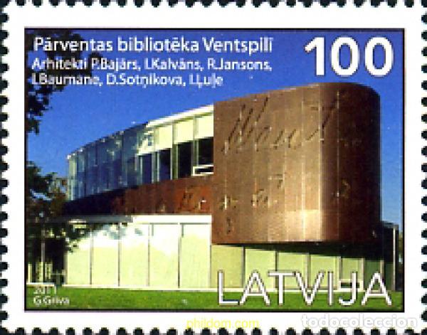 Sellos: 270650 MNH LETONIA 2011 BIBLIOTECA DE VENISPILS - Foto 1
